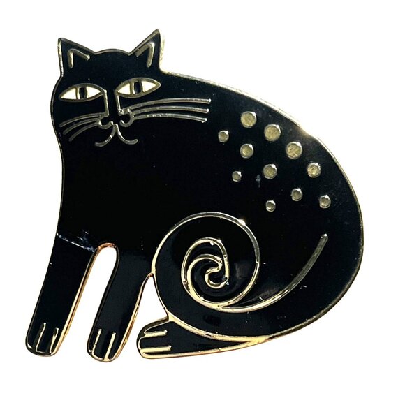 Keshire Cat Enamel Lapel Pin By Laurel Burch - Picture 1 of 7